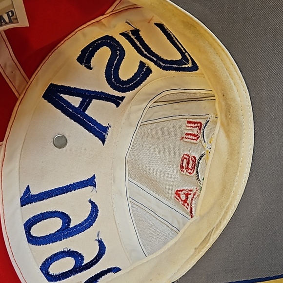 VINTAGE 1996 USA OLYMPIC HAT CAP RINGS ORIGINAL RED WHITE BLUE Usa - Picture 10 of 12